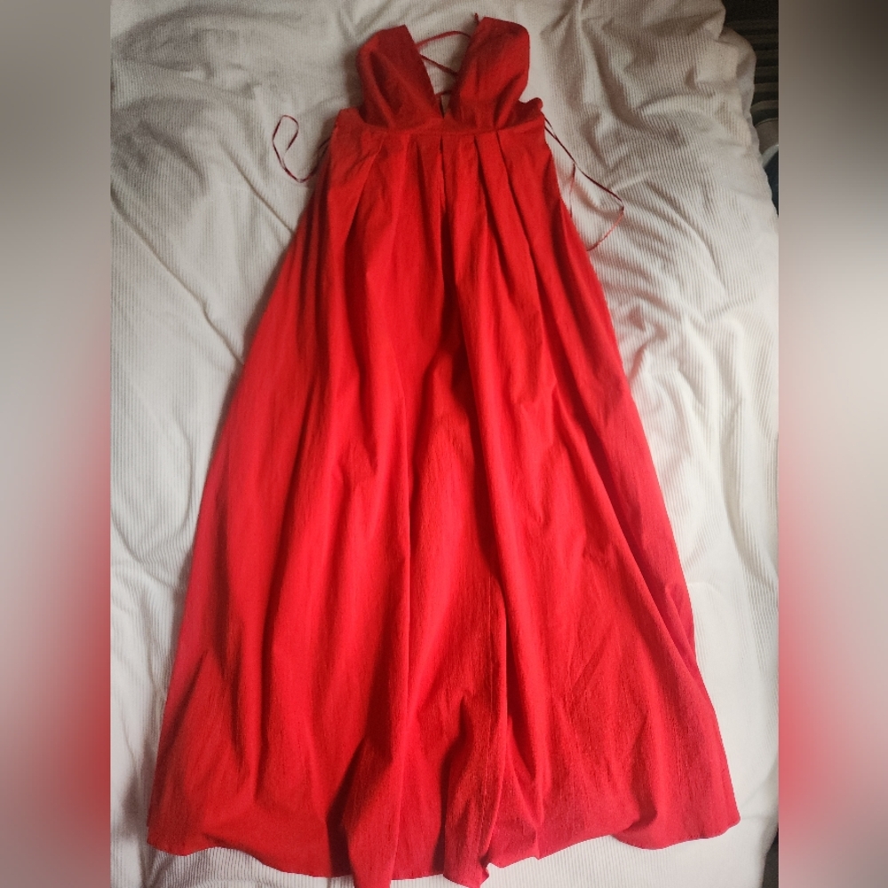 Zara Open Back Dress Strappy Ajustable Straps Pockets red Zw Collection Sz M NWT - Picture 13 of 16